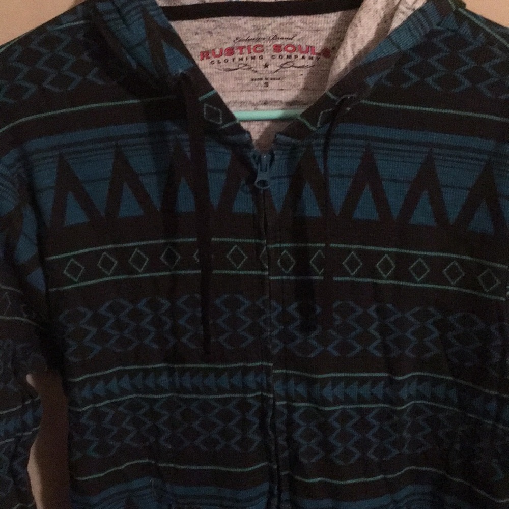 Aztec pattern light jacket